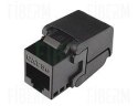 SOLARIX Keystone samozaciskowy CAT5E UTP RJ45 czarny SXKJ-5E-UTP-BK-SA