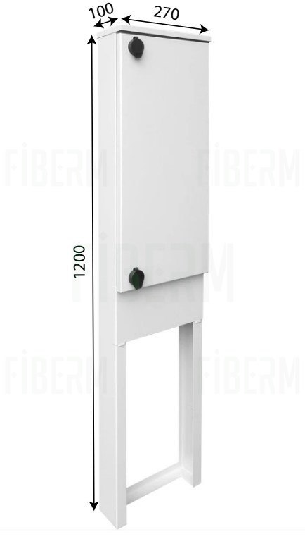 SZS-27/120/10 FTTH 48J Słupek zewnętrzny światłowodowy, miejsce na 48 adapterów SC Simplex