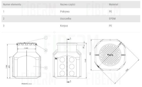 Studnia kablowa Polietylenowa SK-1000