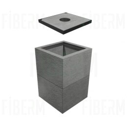 Studnia kablowa SK-1 klasa A15 dwuelementowa / dwuczęściowa z wbetonowaną ramą w części górnej+ pokrywa wentylowana