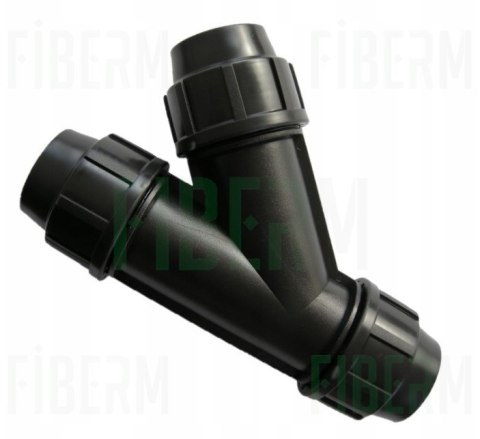 Trójnik do rury 40mm Y 45 stopni ,rozgałęzienie rurociągu HDPE