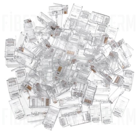 Wtyk RJ-45 CAT6 drut opakowanie 100 sztuk