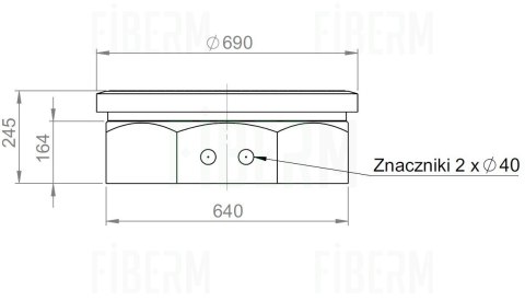 Zasobnik kablowy telekomunikacyjny ZKM