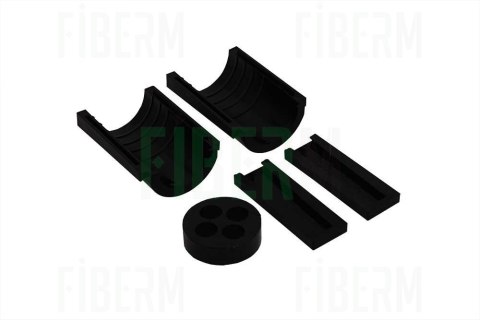 Złączka końcowa (Jackmoon), uszczelniająca do rury 40 mm, otwory: 8x7mm, 1x12 mm