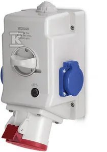 GN.Z WYŁ.0-1 32A/5P/2X230V IP44 OPTIMA-