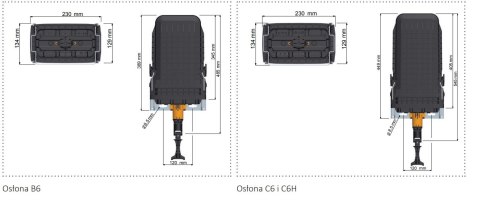 COMMSCOPE Mufa / Osłona złączowa TENIO C6H do 288 spawów
