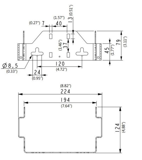 COMMSCOPE Wspornik do montażu na ścianie osłony TENIO