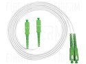FIBERM Patchcord SC/APC-SC/APC 5m Single Mode Duplex włókno G657A 3,0mm PVC