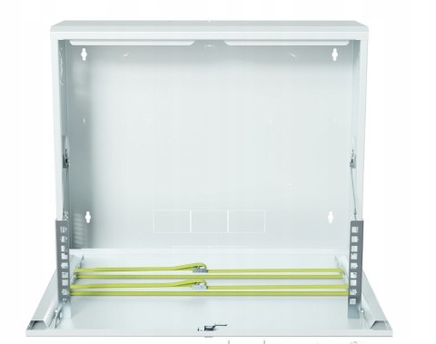 FIBERM Szafa RACK wisząca 19` 2U głębokość 130mm pionowa biała,CCTV