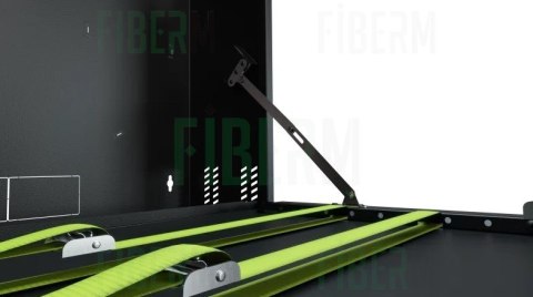 FIBERM Szafa RACK wisząca 19` 3U głębokość 130mm pionowa czarna, CCTV