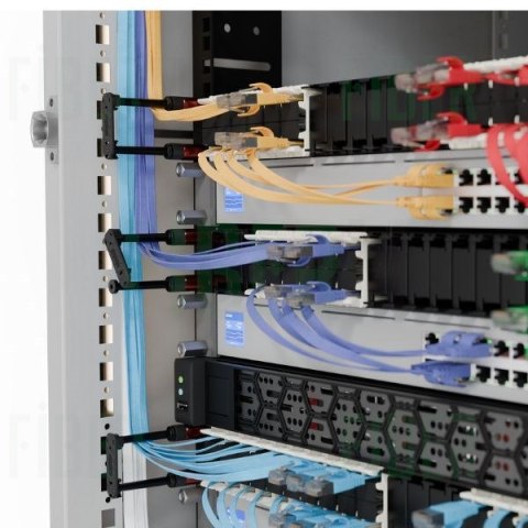 PATCHBOX® ONE zestaw 24 kaset Cat.6a (STP, Czerwony, 0.8m / 8RU)