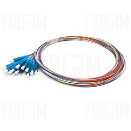 Pigtail LC/UPC 2m Single Mode G.652D Easy Strip Loose Tube 12 kolorów