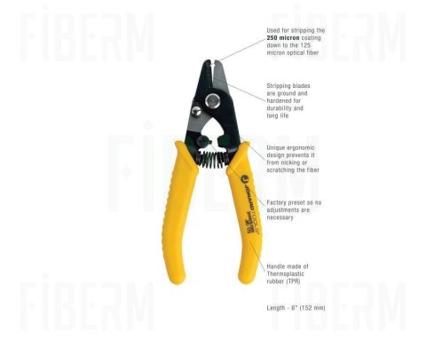 Ściągacz izolacji światłowodowej z uchwytem TPR Jonard JIC-175