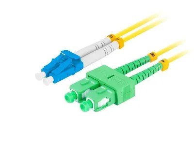 FO-LUSA-SD11-0010-YE PATCHCORD ŚWIATŁOWODOWY SM LC/UPC-SC/APC