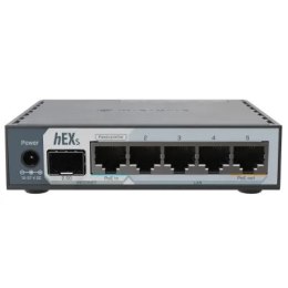 Mikrotik hEX S (2025) | Router | E60iUGS, 5x GbE RJ45, 1x SFP, PoE out, USB