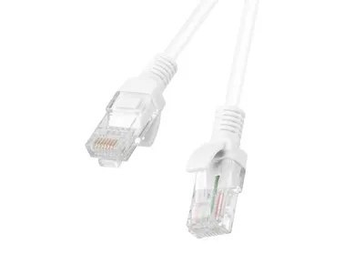 PATCHCORD KAT.5E UTP 3M BIAŁY FLUKE PASSED LANBERG 10-PACK