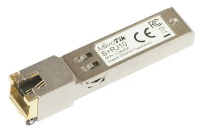 Wkładka SFP+ Mikrotik S+RJ10 10M, 100M, 1G, 2.5G, 5G, 10G RJ45 up to 30m @10Gbps (WYPRZEDAŻ)