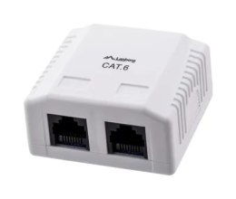 Gniazdo natynkowe Lanberg OU6-0002-W (RJ-45; UTP; kolor biały)