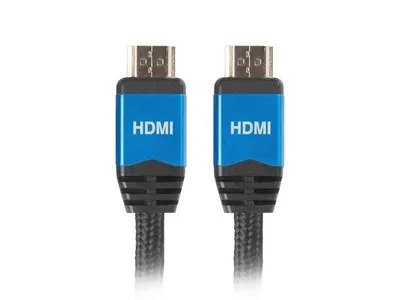 Kabel Lanberg Premium CA-HDMI-20CU-0010-BL (HDMI M - HDMI M; 1m; kolor czarny)