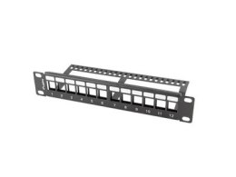 LANBERG PATCH PANEL PUSTY 12 PORT 1U 10