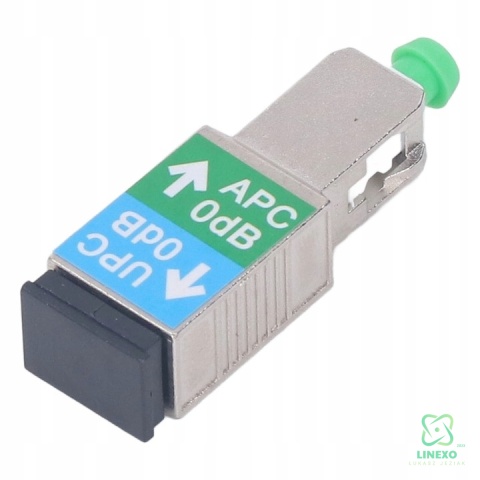 ADAPTER ŚWIATŁOWODOWY SC/UPC ŻEŃSKI NA SC/APC MĘSKI SM9/125 ZŁĄCZA