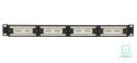 FIBERM Patch Panel 24 x RJ45 CAT5E UTP 1U