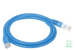 FIBERM Patchcord CAT5E 1M Niebieski Flat