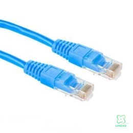 FIBERM Patchcord CAT5E 1M Niebieski Flat
