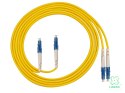 FIBERM Patchcord LC/UPC-LC/UPC 1m Single Mode Duplex włókno G652D 2,0mm LSZH