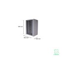 FIBERM Szafa RACK 19` wisząca 18U głębokość 600mm szara drzwi szklane