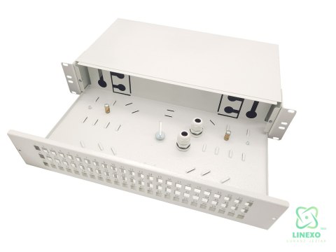FIBERM przełącznica światłowodowa wysuwana 48 x SC Simplex 2U Rack 19`