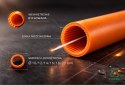 Mikrorura HDPE fi 12/8mm czarna z pilotem - krążek 200 metrów