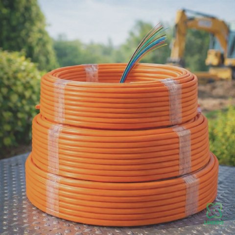 Mikrorurka HDPE fi 14/10mm pomarańczowa - krążek 200 metrów