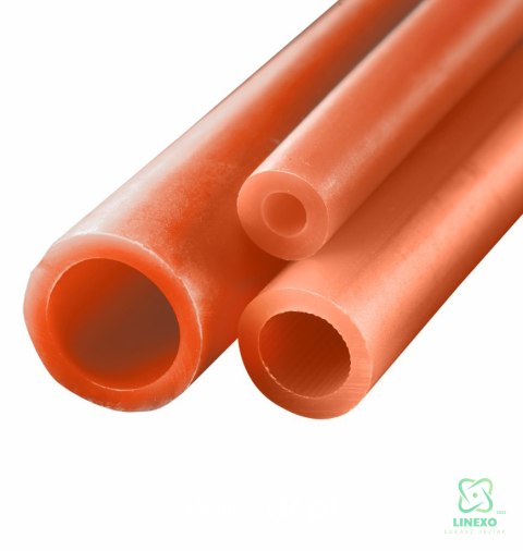 Mikrorurka HDPE fi 16/12mm pomarańczowa z pilotem - krążek 100 metrów