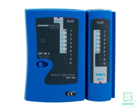 Modułowy tester kabli RJ45/RJ12/RJ11 Jonard MCT-468
