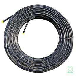Rura HDPE fi 32mm z białym paskiem, krążek 250m