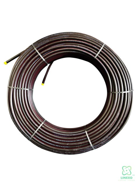 Rura HDPE fi 32mm z czerwonym paskiem, krążek 250m